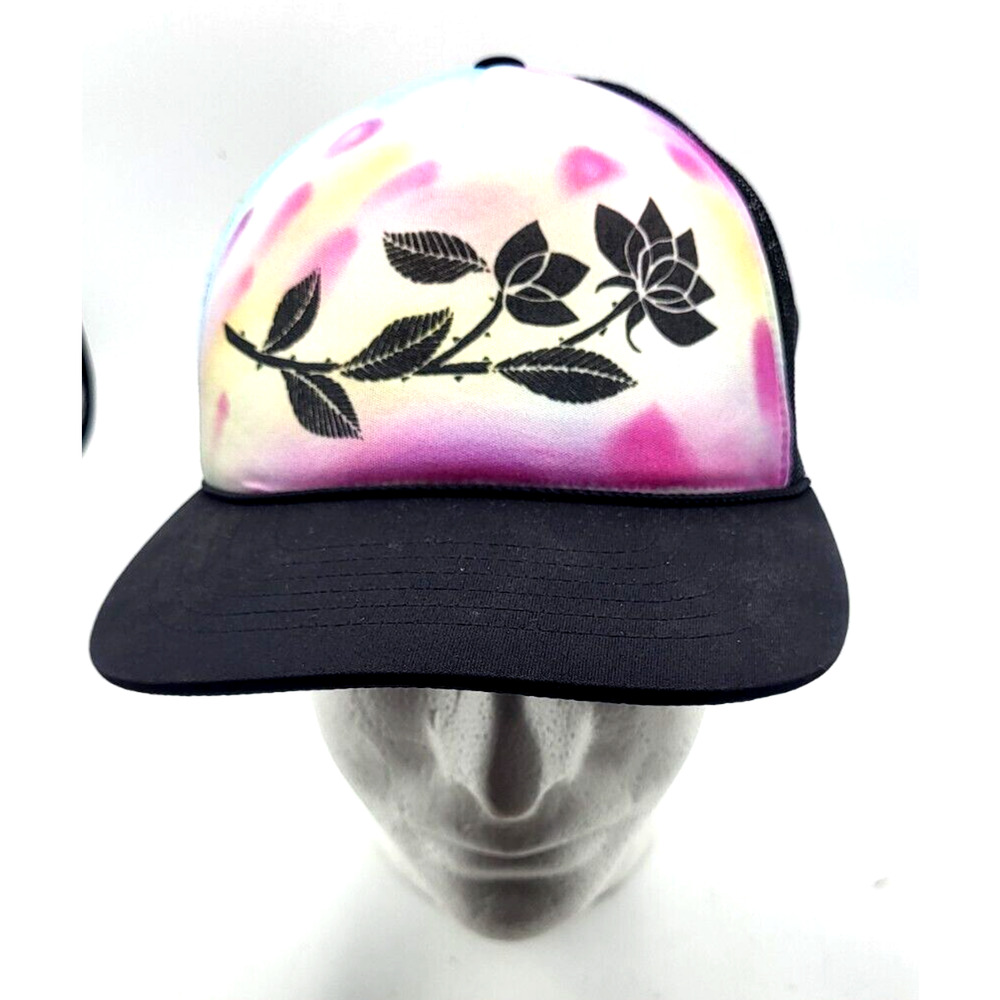 Richardson Black Rose Trucker Hat 6 Panels Snap Back Adult One Size